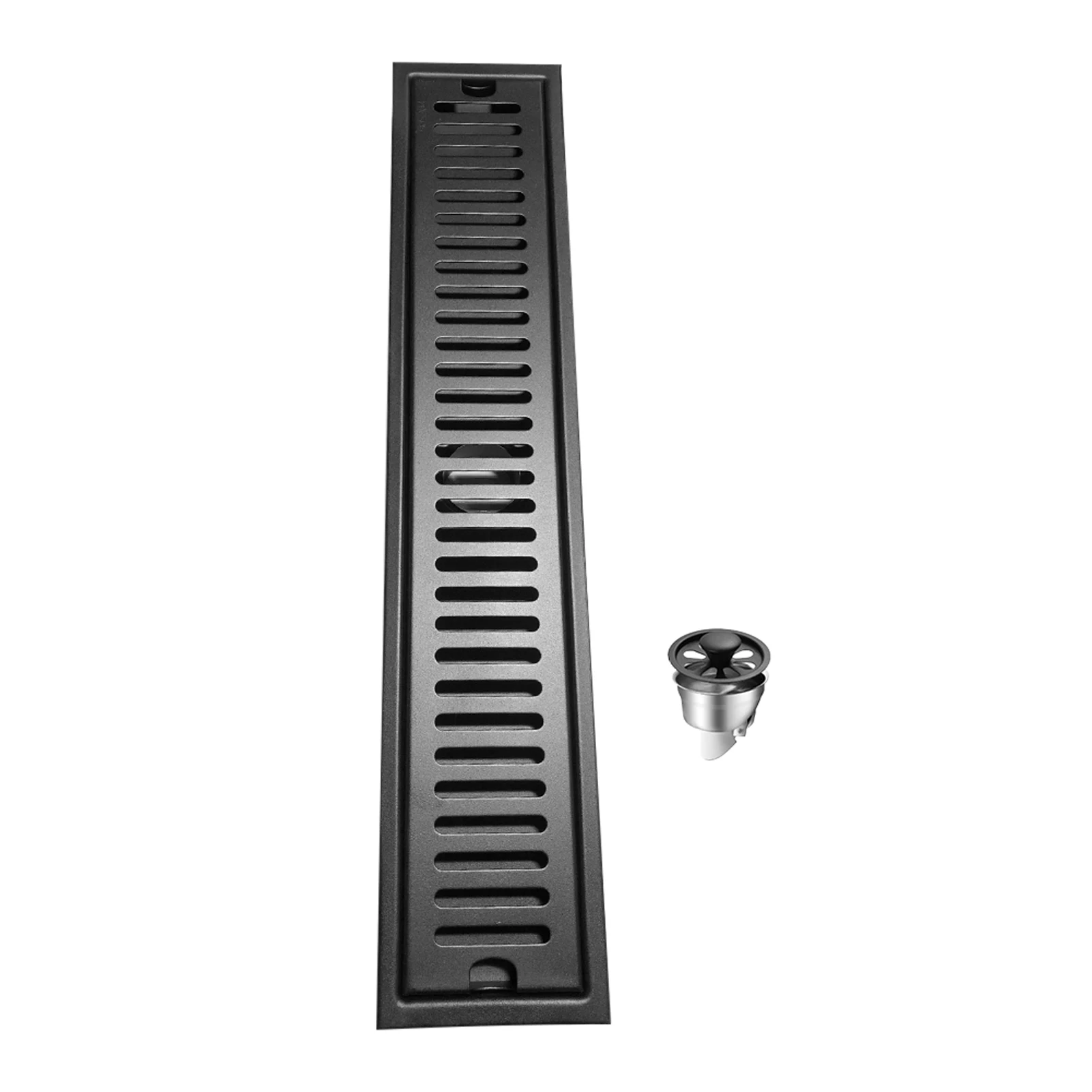 

Фильтр для ванной из нержавеющей стали длинный прямоугольный черный напольный дренажный подвал полосатый Ловец волос прочная отделка для ...