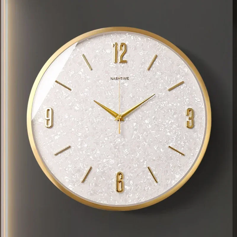 

Home Decor Wall Clock Living Room Decoration Clock Modern Simple Imitation Shell Clock Wall Watch Decor Design Clocks