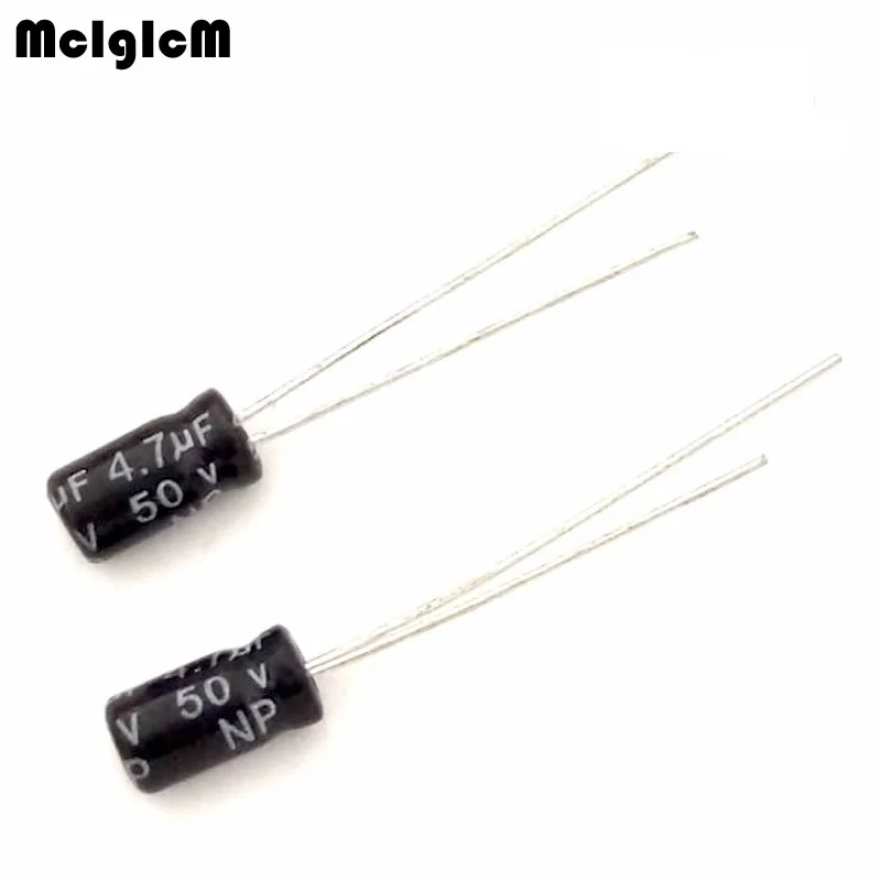 1000 шт. алюминиевый электролитический конденсатор 4 7 мкФ 50 в 4*7