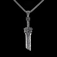 domineering broken sword pendant necklace for men womens long chain neck wild god of war punk jewelry fashion accessories