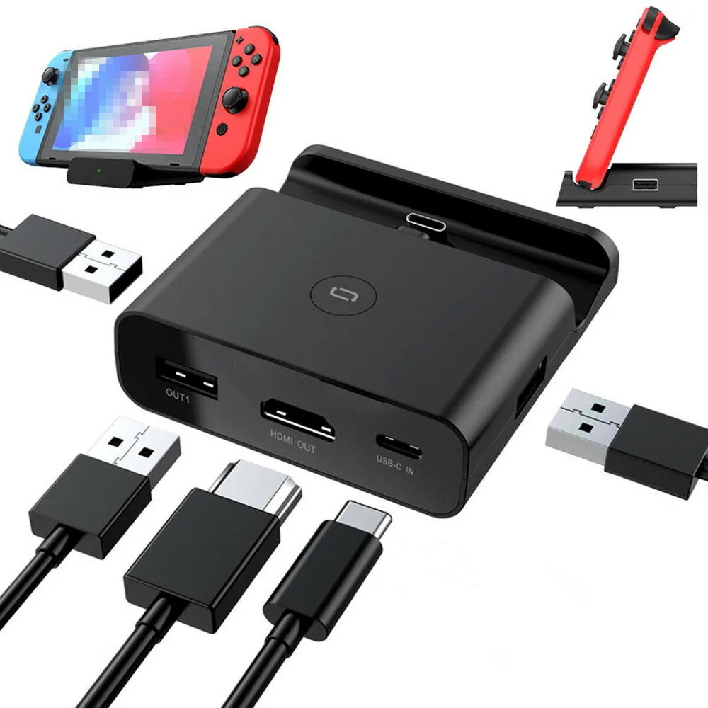 TV Game Video Connection Multi-function Converter Charging D