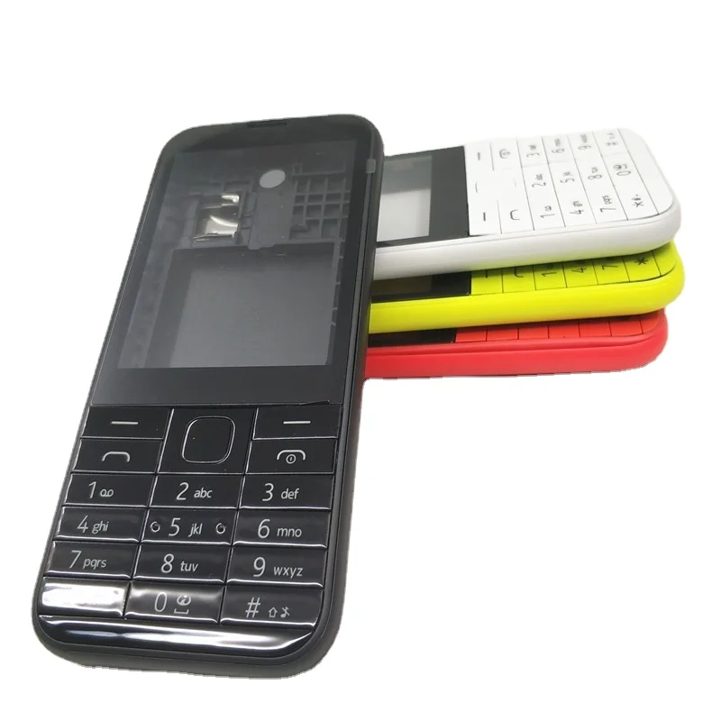 

New Full Phone Housing For Nokia 225 Asha N225 Cover Case + English Or Russian Or Hebrew Keypad