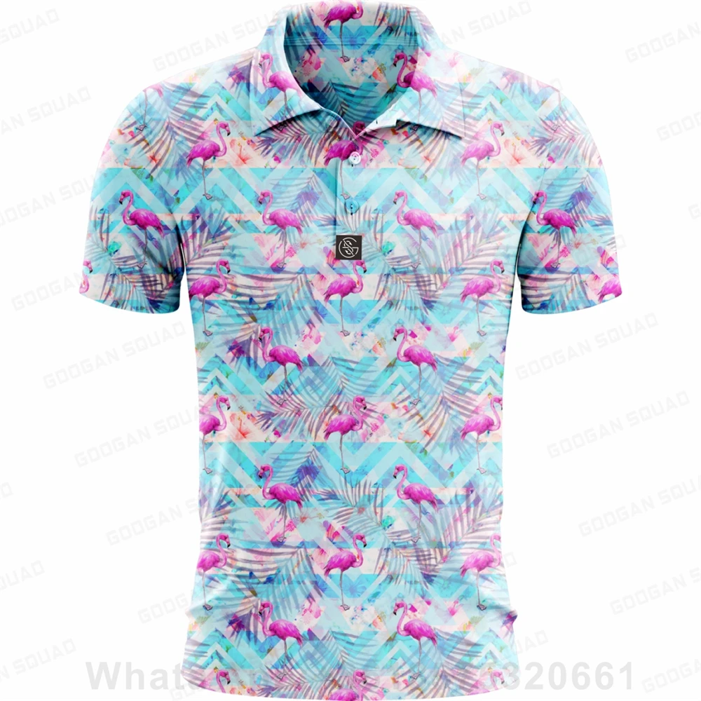 Funny Golf Shirt For Men Sports Fashion Multifunctional Lapel T-shirt Summer Sports Quick-drying Short-sleeved Personalized Polo