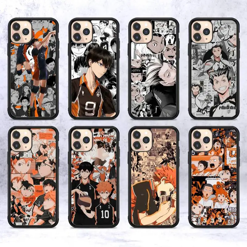 

Haikyuu volleyball Customer High Quality Phone Case Silicone PC+TPU Case for iPhone 11 12 13 Pro Max 8 7 6 Plus X SE XR