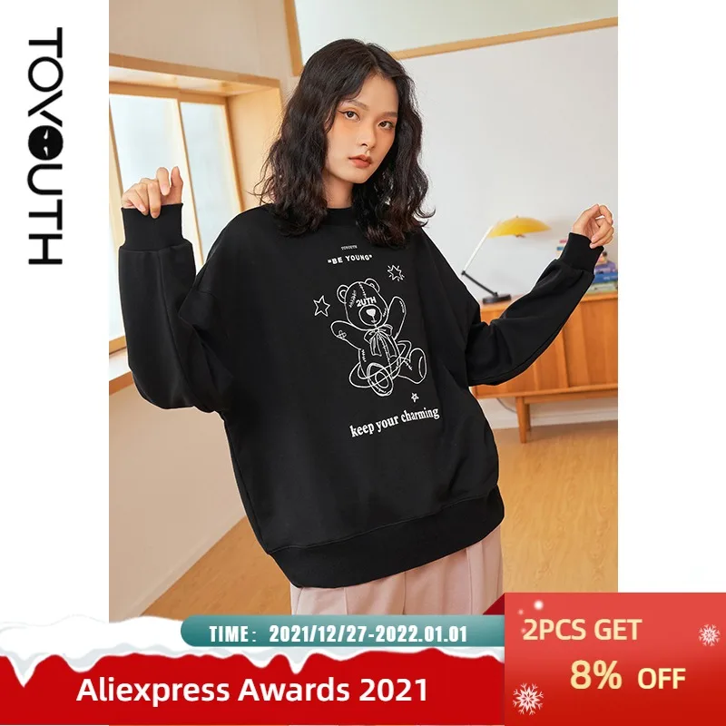 

Женский свитшот с длинным рукавом и круглым вырезом