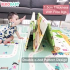 BEKOBABY 200*180*1,5 см складной XPE коврик для купания, детские Нескользящие носки-Play коврик детский учебный коврик игровой коврик игрушка в подарок