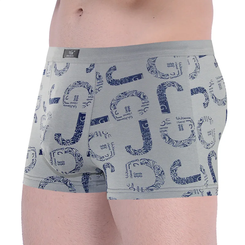 4Pcs/Lot Male Panties Men's Underwear Boxers Breathable Man Boxer Solid Underpants Comfortable Brand Shorts Black Blue Underwear