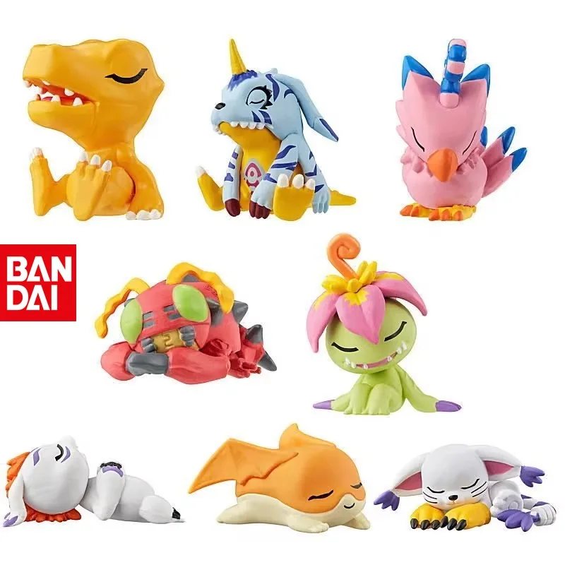Bandai Digimon Тираннозавр Спальные украшения 8 типов украшений Подарки Маленькие