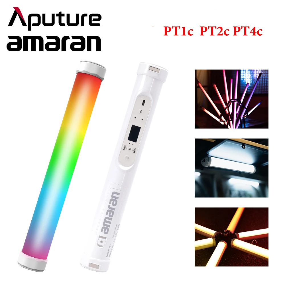 

Aputure Amaran PT4c Pixel Tube LED Light Stick Rainbow Streaming Light Effect Video Lighting PT1c PT2c for Film Interview