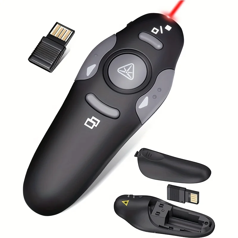 

Беспроводной пульт для презентаций PowerPoint, USB-донгл для презентаций, пульт дистанционного управления с лазерной указкой
