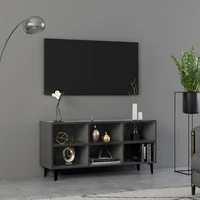 tv cabinet with gray metal feet 1035x30x50 cm