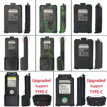 Baofeng 워키토키 UV-5R 배터리, 라디오 부품용 BL-5 배터리, BaoFeng Pufong UV 5R uv5r Baofeng 라디오 리시버, 1800 mAh, 3800mAh