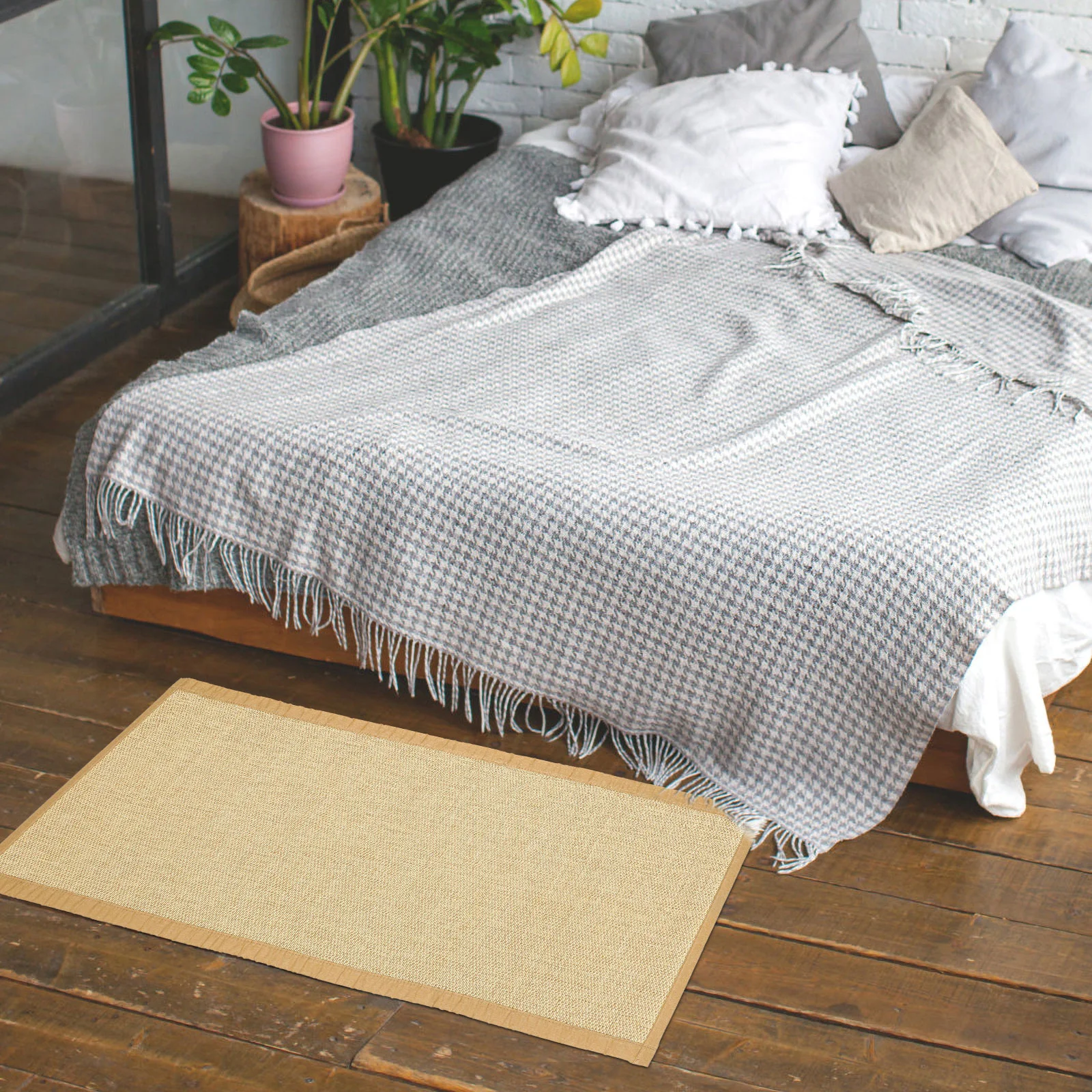 

Outdoor Bamboo Mat Office Carpeting Tatami Floor Mattress Cotton Linen Indoor Cushion