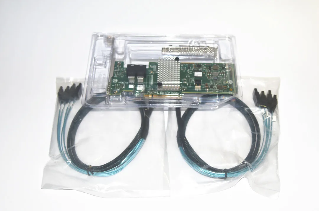 LSI 9340-8i 12 Гбит/с SAS3 PCIe x8 = 9300-8I SAS HBA P16 IT mode ZFS trunas UNRAID * 2 SFF-8643 to 4 Sata кабель