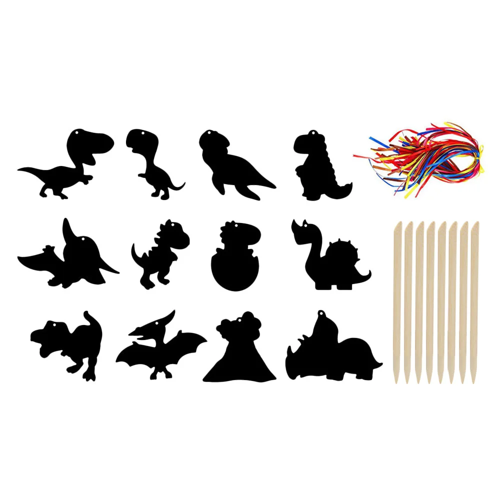 

1 set of Scratch Papers Children Graffiti Scratch Off Paper Crafts