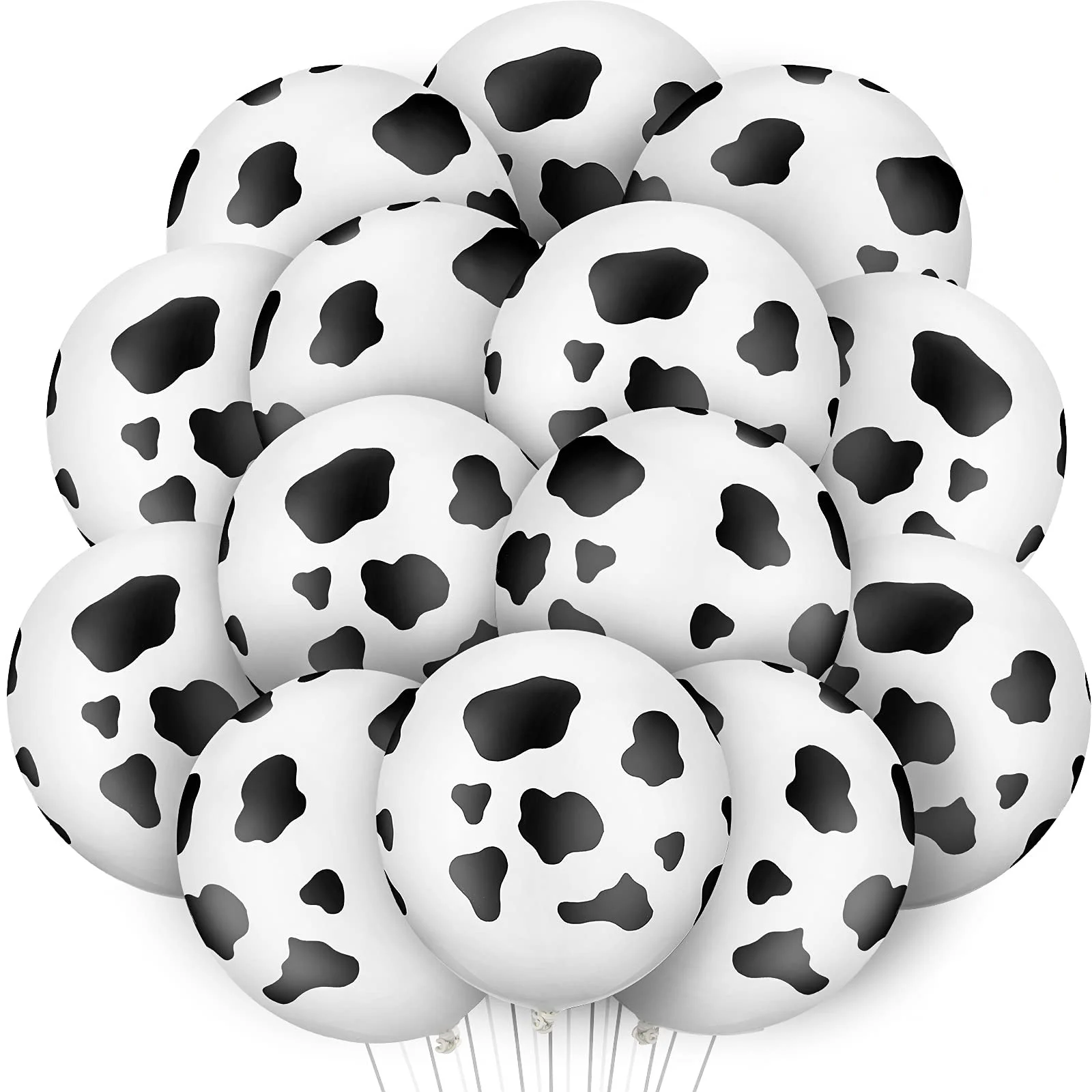 

30pcs Farm Cow 12 Inches Balloons Latex Print Funny Birthday Animal Themed Decorations Kid Girls Bady Party Supplie