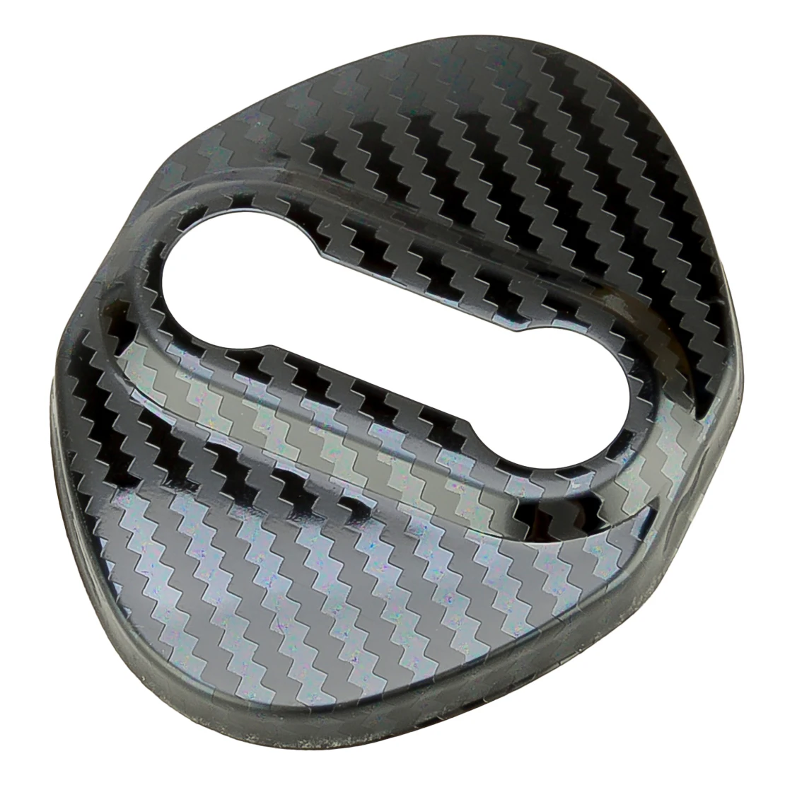 4 шт. черная защитная пряжка для дверного замка из углеродного волокна накладка