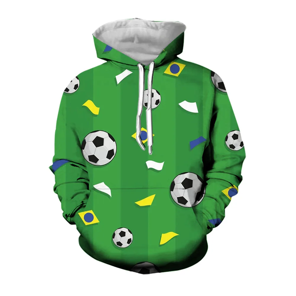 

Jumeast Soccer Jersey Men's Hoodie Football Print National Flag Pattern Hooded Sweatshirt Oversized Hoodies For Men Streetwear