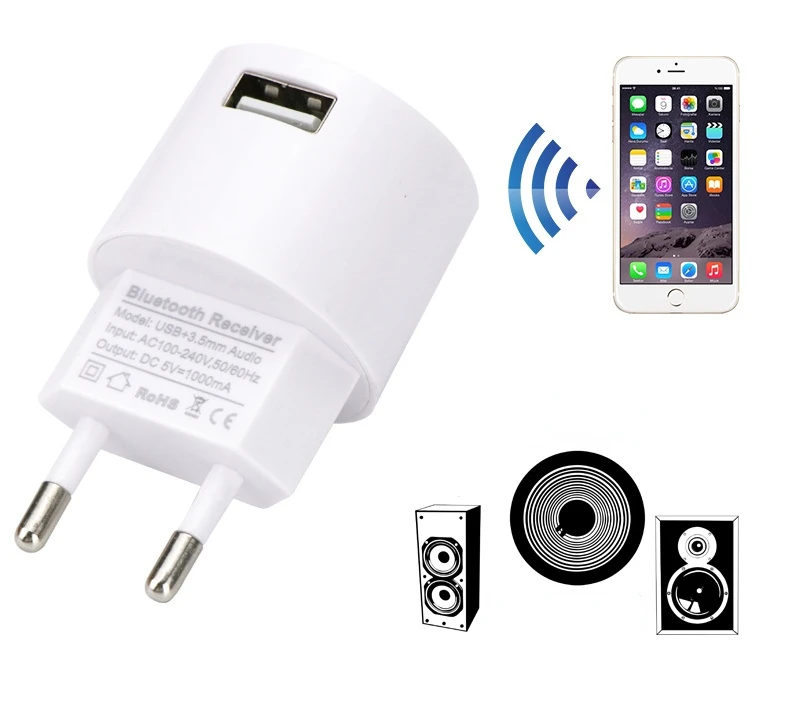 

Ac 220 В аудио адаптер Usb Сетевое зарядное устройство беспроводной Bluetooth Ontvanger адаптер 3,5 мм Aux V5.0 аудио музыкальная антенна разъем ЕС США