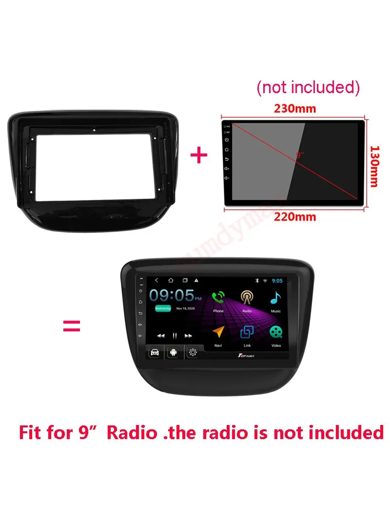 2Din автомобильная рамка для радиоприемника Chevrolet Cavalier 2016 2017 2018 DVD-панель комплект