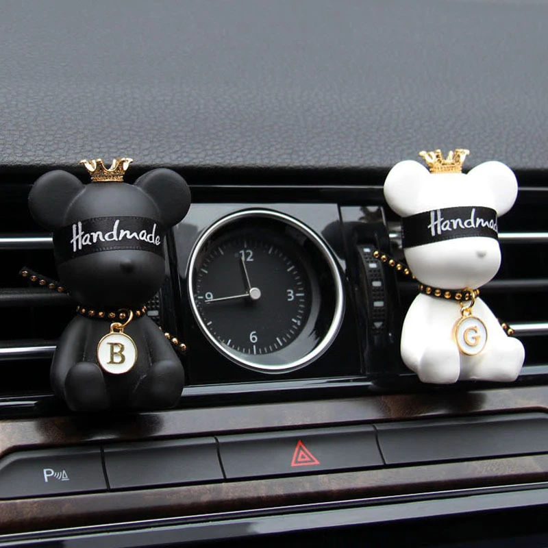 

Car Perfume Air Conditioner Air Outlet Diffuser Jewelry Bear Gypsum Aromatherapy Car Fragrance Decoration Accessories