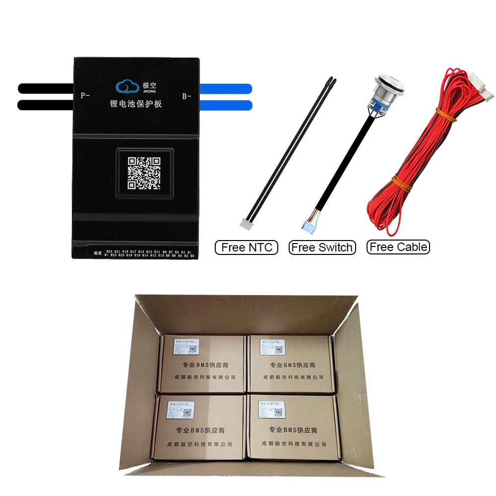 Cena JIKONG 2A Aktywny Bilans Bms 150A CANBUS Rs485 BT 36V 48V 60V Akumulator Litowo-jonowy Lto 18650 Bateria Lifepo4 Przechowywanie Baterii
