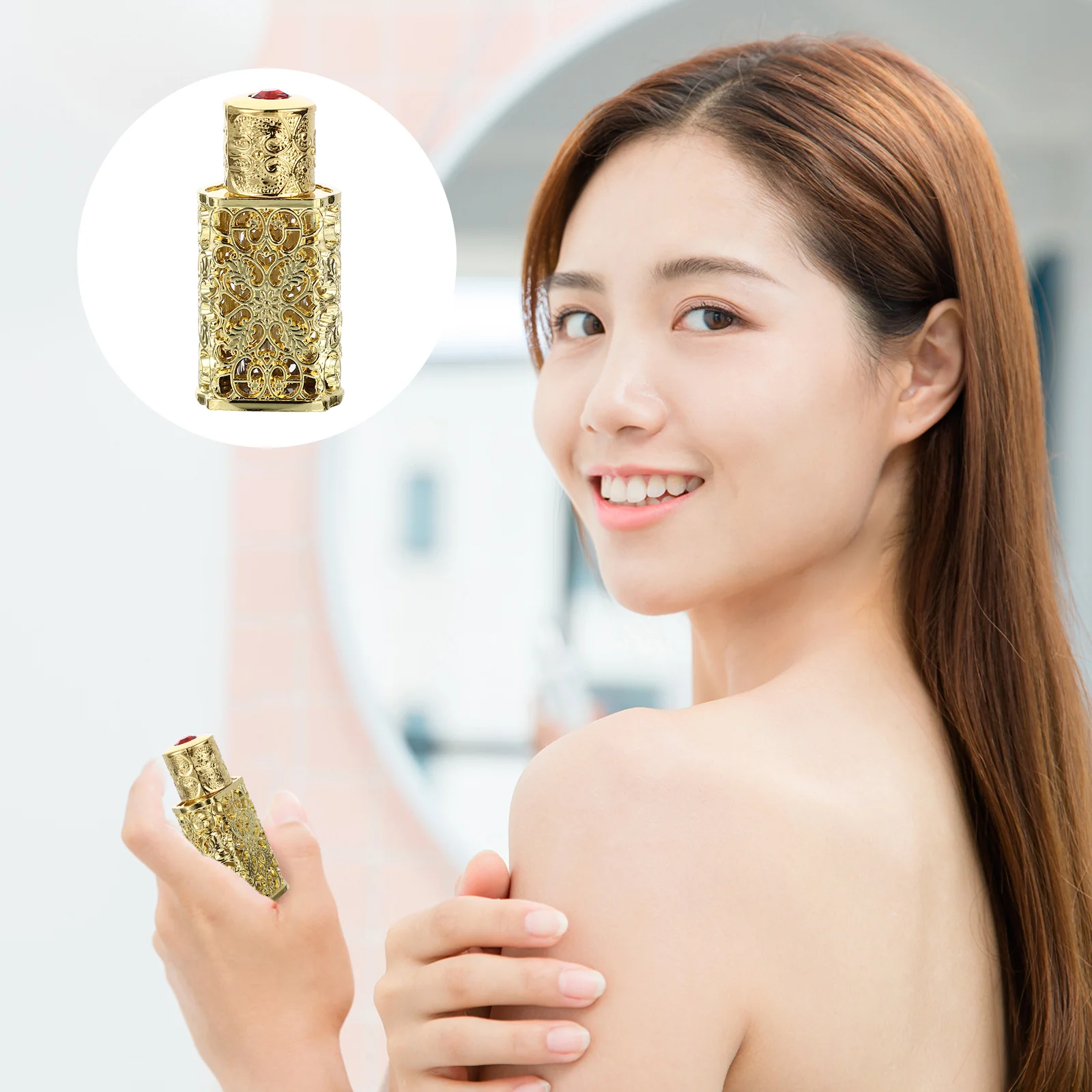 

Bottlerefillable Fragrance Container Bottles Mini Liquid Dispenser Oil Essential Containers Dispensing Makeup Travel Portable
