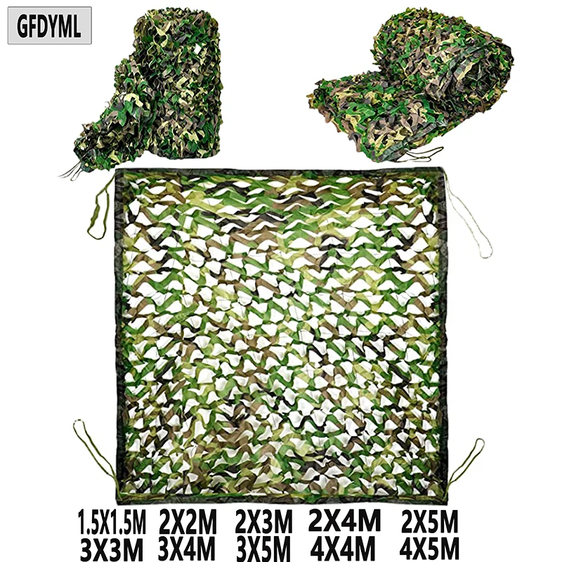 

Reinforced Military Camo Net Hunting Camo Net Car Tent Gazebo Shade Net White Camo True Blue Green Black Beige White 2x2m4x5m