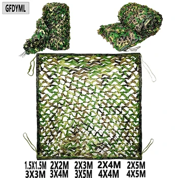 Reinforced Military Camo Net Hunting Camo Net Car Tent Gazebo Shade Net White Camo True Blue Green Black Beige White 2x2m4x5m