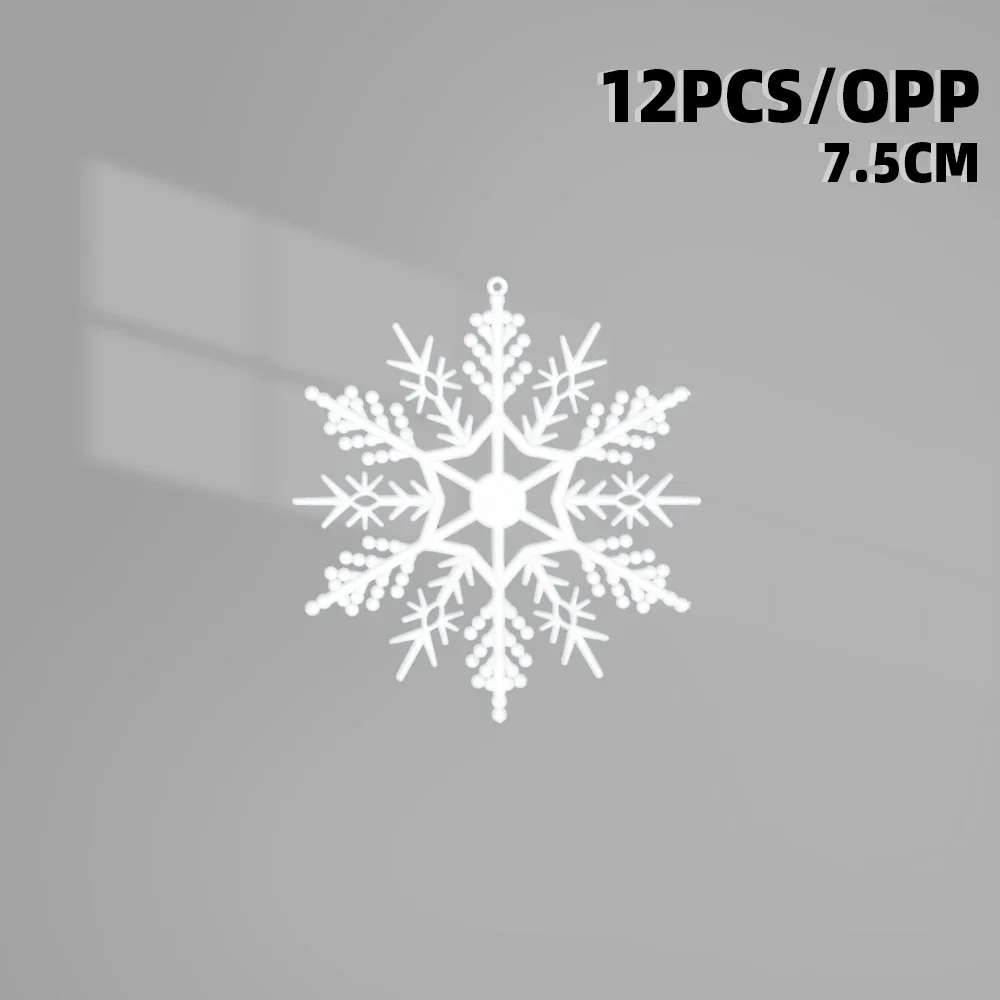 

Набор из 12 искусственных снежинок для украшения елки