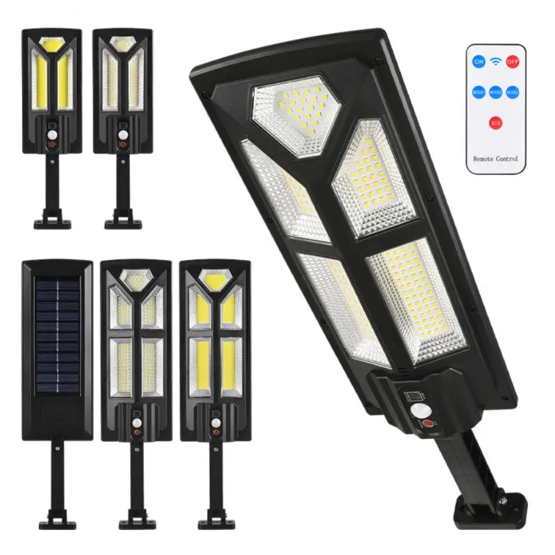 

Outdoor Solar Lamp Solar Street Lights With 3 Light Mode Waterproof Motion Sensor Security Lighting For Garden Patio Courty