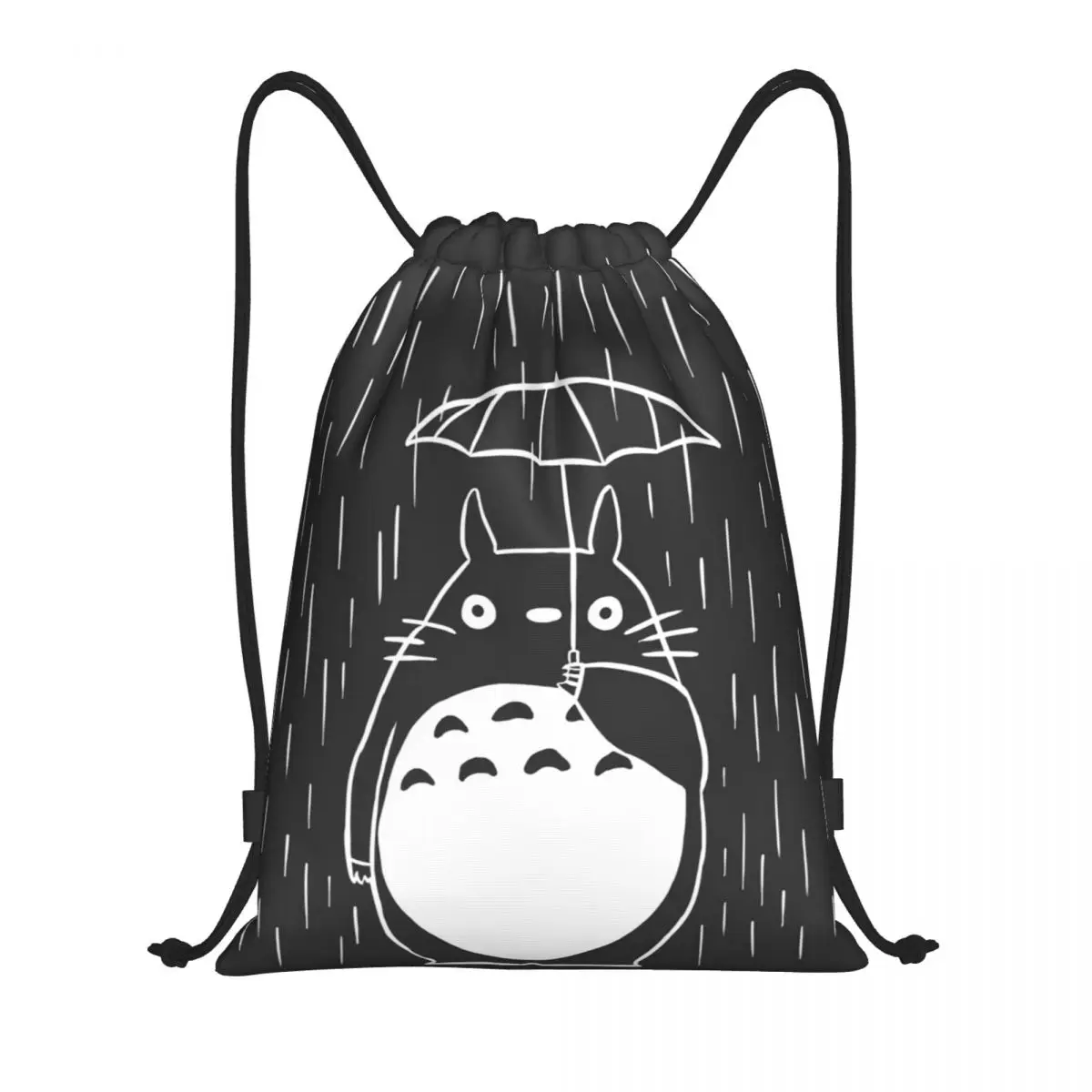 

My Neighbor Totoro Studio Anime Drawstring Backpack Women Men Sport Gym Sackpack Portable Hayao Miyazaki Manga Shopping Bag Sack