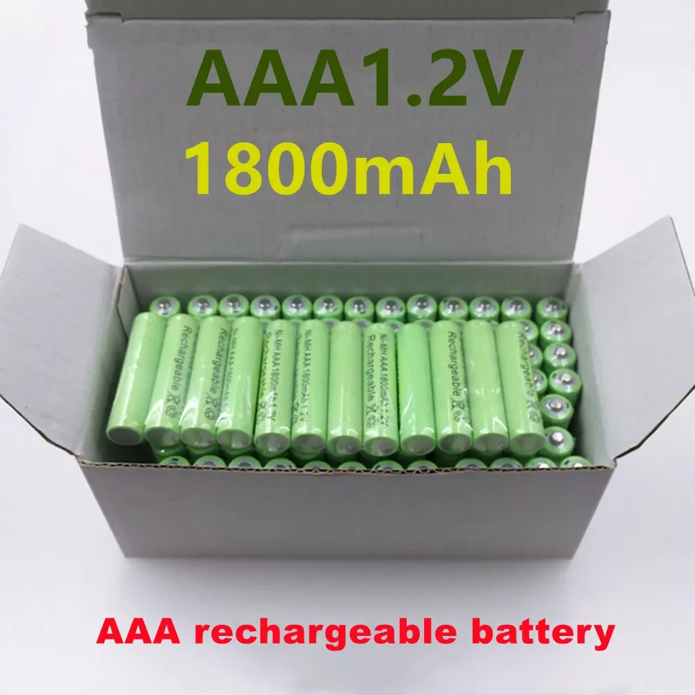

1 ~ 20 шт. 2022 100% оригинальный AAA 1800 мАч 1,2 в Высококачественная перезаряжаемая батарея AAA 1800 мАч NiMH перезаряжаемая батарея 1,2 в 3A