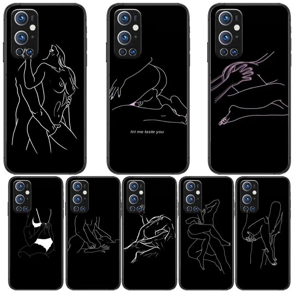 

Minimalist Line Sexy Couple For OnePlus Nord N100 N10 5G 9 8 Pro 7 7Pro Case Phone Cover For OnePlus 7 Pro 1+7T 6T 5T 3T Case