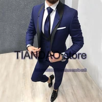 3 piece wedding groom tuxedo party ball mens suit jacket formal blazer pants vest slim fit outfit terno masculino completo