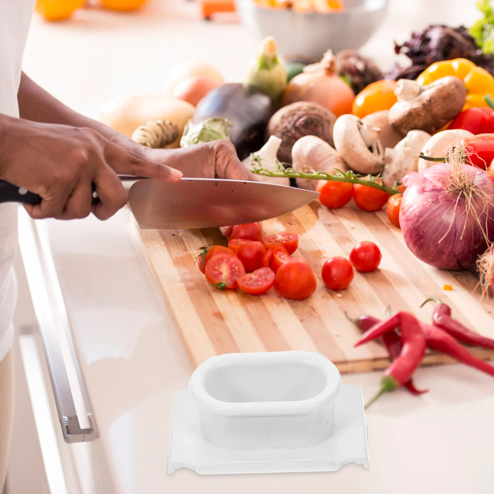 

1pc Grater Holder Grape Slicing Tool Slicer Hand Guard Kitchen Slicer Vegetable Grater Guard