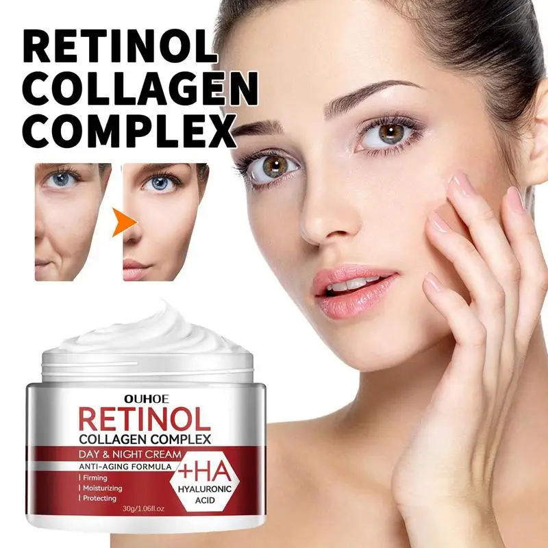 

30g Moisturizing Retinol Cream Face Moisturizers With Vitamin C Licorice Root And Peony Extracts Cream Reduce Fine Lines