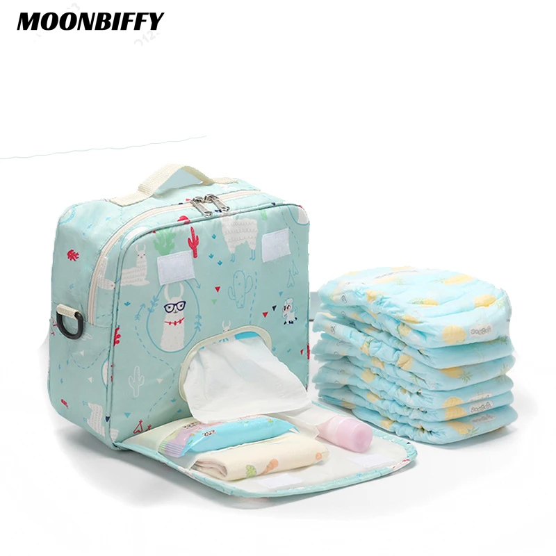 

Многофункциональные сумки для детских подгузников, сумка для беременных одноразовая многоразовая модная сумка для влажных и сухих подгузн...