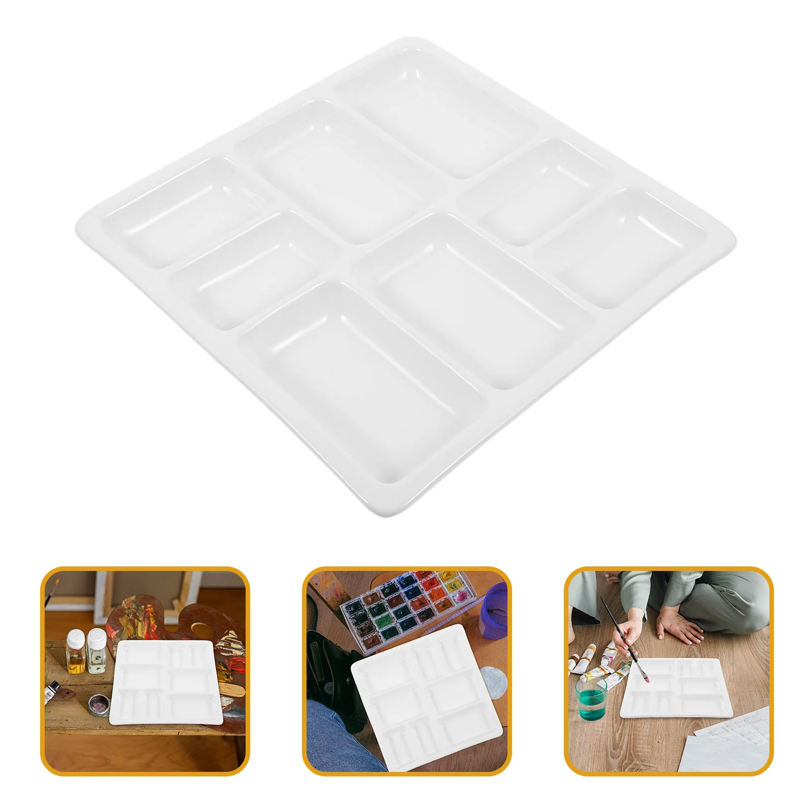 Керамическая палитра лотки для пигментов миксер практичные акварельные миксеры