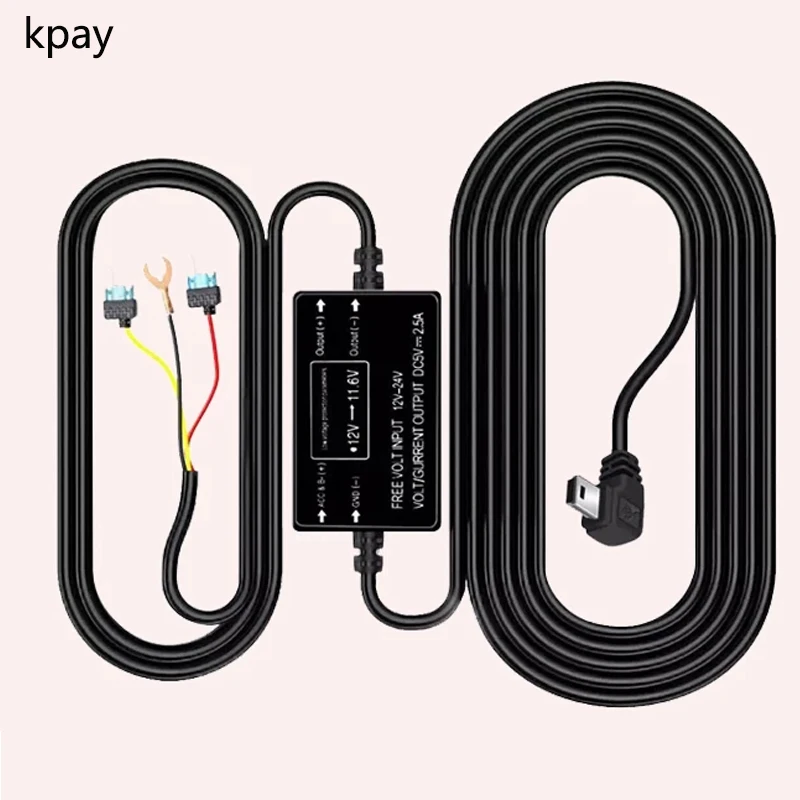Автомобильное зарядное устройство kpay, 3 провода, 12 В/24 В до 5 В, 0,5-3 А