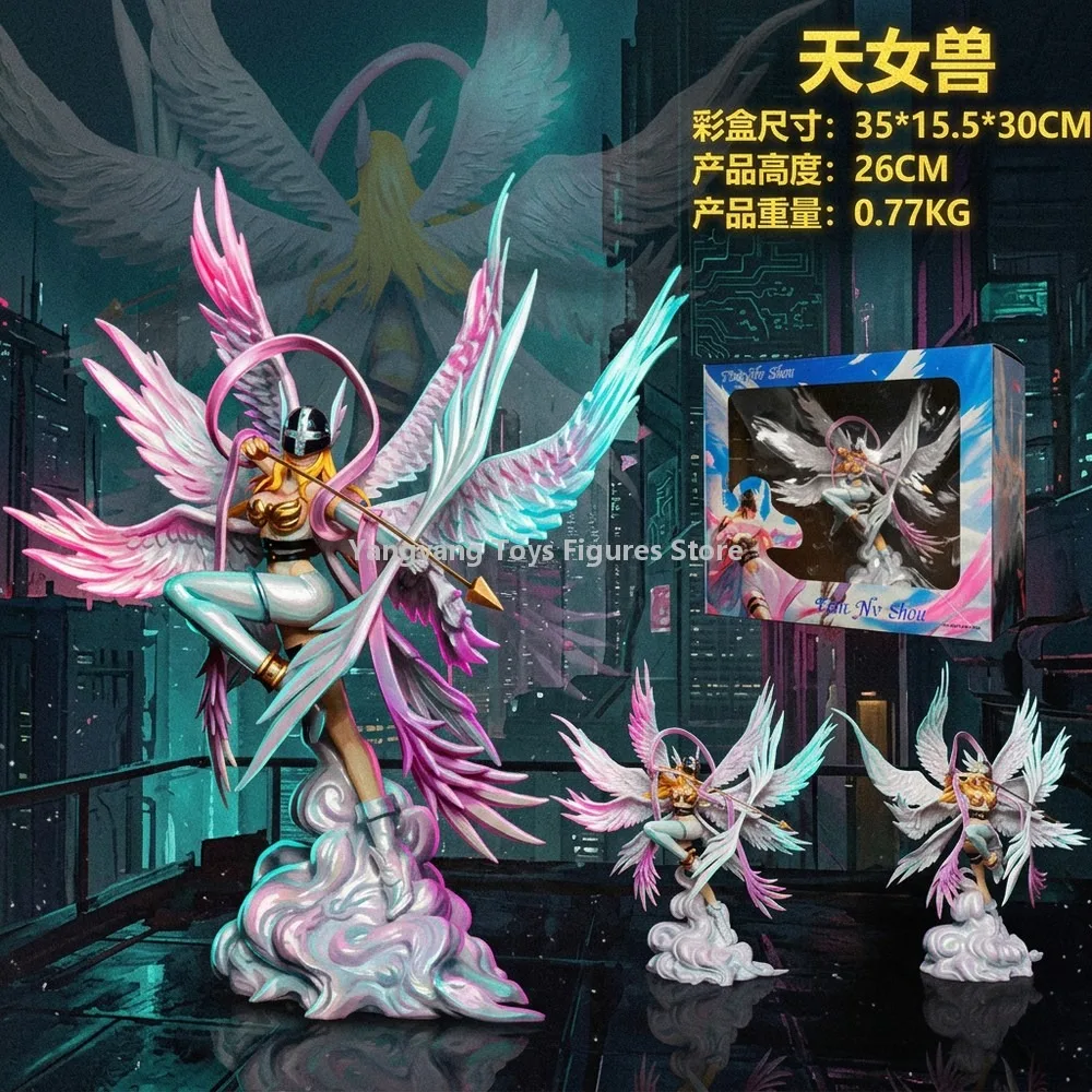 Фото В наличии: Коллекционная фигурка Digimon Angelmon Celestialmon - Богиня-лучница, подарок для коллекционеров №4