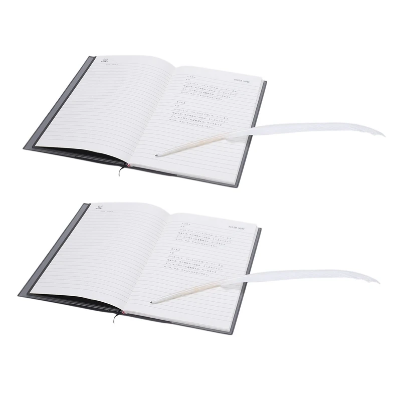 

2X Fashion Anime Theme Death Note Cosplay Notebook New School Large Writing Journal 20.5Cm X 14.5Cm