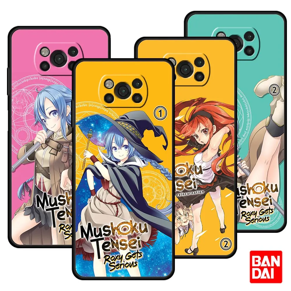 

Mushoku Tensei Rifujin Case for Xiaomi Mi Poco X3 NFC F3 Redmi Note 9s 9 9A 9C 8 10 11 9T 8T 10T K40 Pro Plus Cover Shell Black