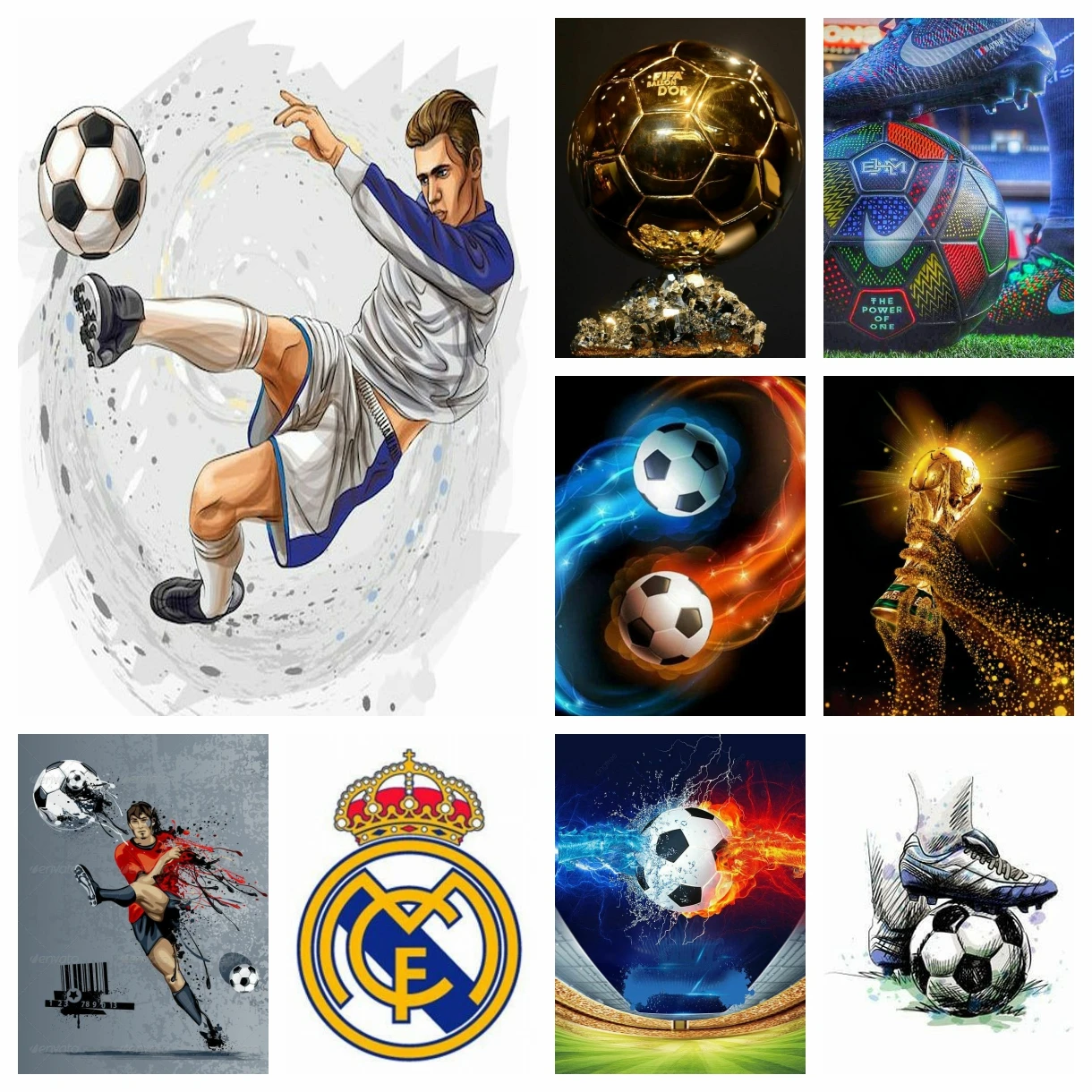 

5D Diamond Painting Football DIY Handmade Art World Ball Picture Mosaic Summer Carnival Gift Home Wall Decoration