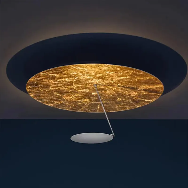 Итальянский потолочный светильник Smith креативная лампа из золотой фольги в виде