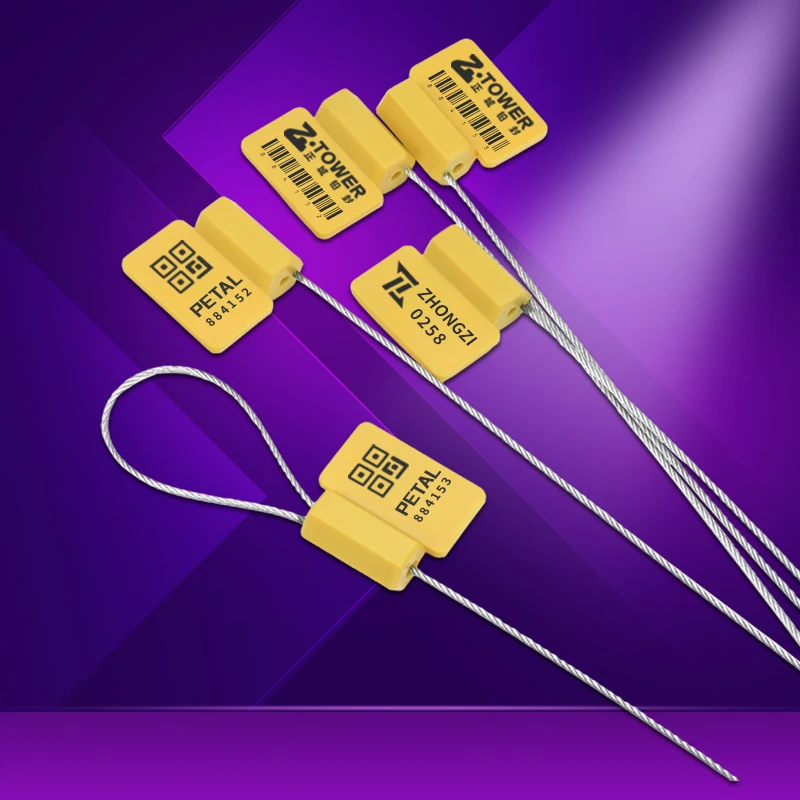 Фото Уплотнения кабеля RFID с чипом NFC, пронумерованным тампером, уплотнения из стальной проволоки для контейнера для грузовиков, логистическая печать, 50 шт. №3