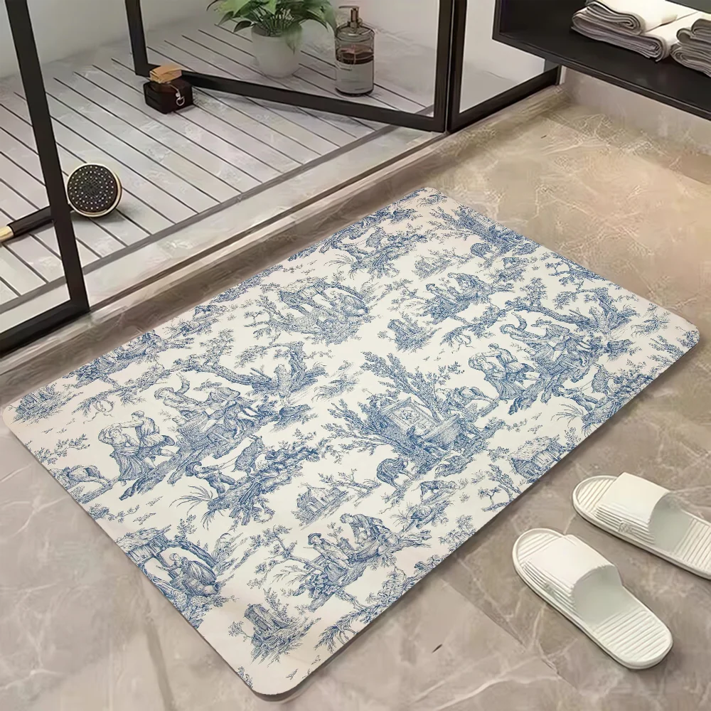 Коврик для комнаты D-Dio тканевый ковер с принтом входной двери прихожей и