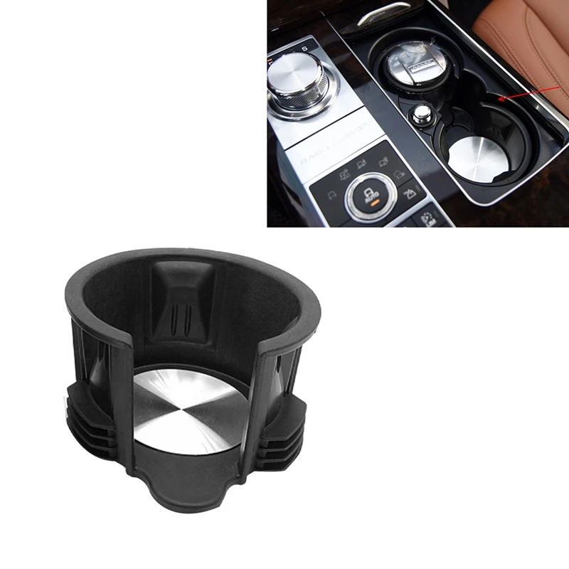 2Pcs Car Center Console Cup Holder Insert LR021330 LR087454 For Land Rover Range 2010-2017 Discovery 4 5 2010-2024