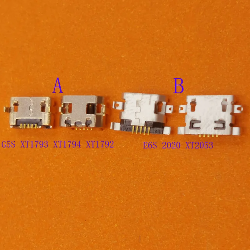 Зарядное устройство Micro Usb, 50 шт., разъем для зарядки док-станции, контактный разъем для Motorola Moto E6S 2020 XT2053 G5S XT1793 XT1794 XT1792