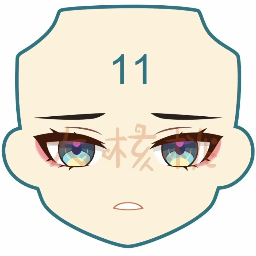 Лицевая наклейка на лицо рука Мэй Ob11 Ob22 ГСК Водные Наклейки панель кукла ручной